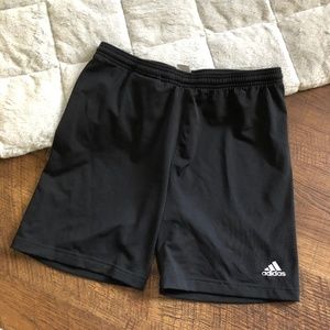 Adidas Black Stretch Workout Shorts Size XL